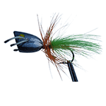 image of Popper fly with hackled tail